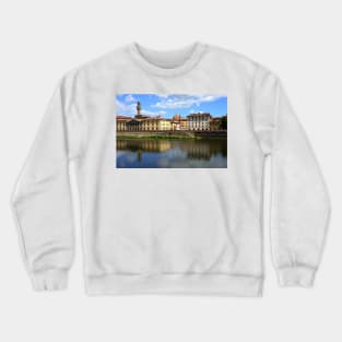 Along the Arno in Florence Crewneck Sweatshirt